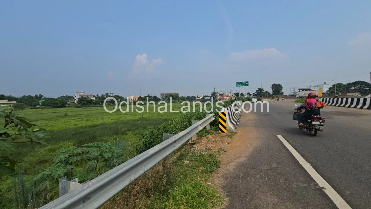 26 acres land for sale near Khordha bypass road, Kanjiama. 